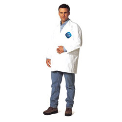 Dupont Tyvek® Lab Coats No Pockets, 2X-Large, White