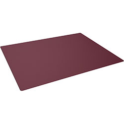 Durable Contoured Edge Desk Mat - Office - 19.69 in Length x 25.59 in Width - Rectangle - Polypropylene, Plastic - Red