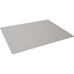 Durable Contoured Edge Desk Mat - Office - 19.69 in Length x 25.59 in Width - Rectangle - Polypropylene, Plastic - Gray
