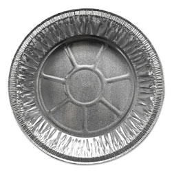Durable Packaging Aluminum Pie Pans, 9 in Dia., Shallow, 500/Carton