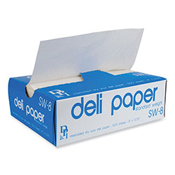 Durable Packaging Interfolded Deli Sheets, 8 in x 10 3/4 in, 500 Sheets/Box, 12 Boxes/Carton