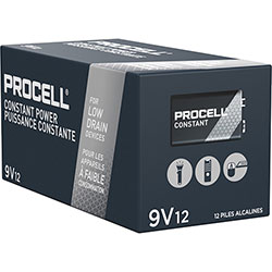 Procell® Battery Alkaline, 9 Volt, 72/Ct, Black/Copper