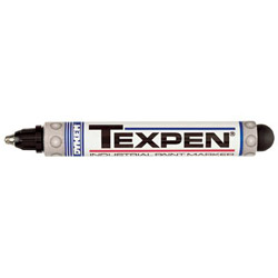 Dykem TEXPEN® Industrial Steel Ball Tip Paint Marker, Black, 3/32 in, Medium