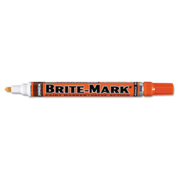 Dykem BRITE-MARK® Medium Paint Marker, Orange, Bullet