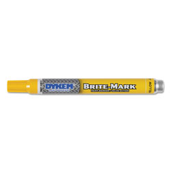 Dykem BRITE-MARK® Medium Paint Marker, Yellow, Bullet