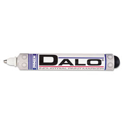 Dykem DALO® Industrial Steel Ball Tip Paint Marker, White, Medium