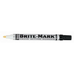 Dykem BRITE-MARK® Medium Paint Marker, White, Bullet