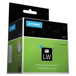 Dymo LabelWriter Continuous-Roll Receipt Paper, 2.25 in x 300 ft, White