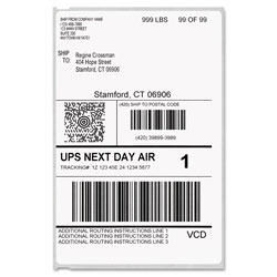 Dymo LabelWriter Shipping Labels, 4 in x 6 in, White, 220 Labels/Roll