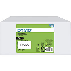Dymo Multipurpose White Medium Labels - 45/64 in x 2 in, White - 1000 / Roll - 24 / Box