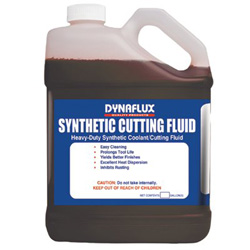 Dynaflux All Metal Synthetic Cutting Fluid, 1 gal, Yellow/Brown