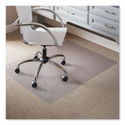 E.S. Robbins Task Series AnchorBar Chair Mat for Carpet up to 0.25 in, 46 x 60, Clear