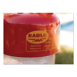 Eagle Type 1 Safety Can With Funnel, 2.5 gal, Red, Funnel