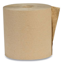 Eco Green® Recycled Hardwound Paper Towels, 7.87 in x 700 ft, Kraft, 12 Rolls/Carton