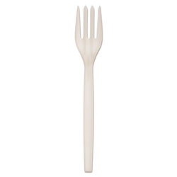 Eco-Products Plant Starch Fork - 7 in, 50/Pack, 20 Pack/Carton