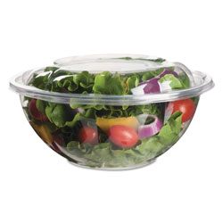 Eco-Products Renewable and Compostable Salad Bowls with Lids - 24 oz, 50/Pack, 3 Packs/Carton