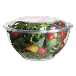 Eco-Products Renewable and Compostable Salad Bowls with Lids - 32 oz, 50/Pack, 3 Packs/Carton