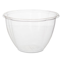 Eco-Products Salad Bowls, Clear, 48 oz, 6.69 in Dia, 300/Carton