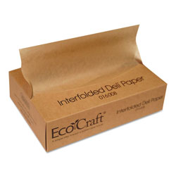 Ecocraft EcoCraft Interfolded Soy Wax Deli Sheets, 8 x 10 3/4, 500/Box, 12 Boxes/Carton