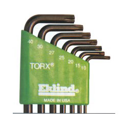 Eklind Torx® L-Key Sets, Long Allen Wrench, 7 pieces