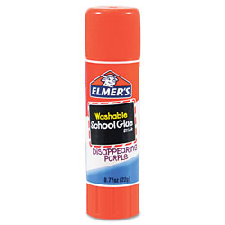 Elmer's School Glue Stick, 0.77 oz, Dries Clear
