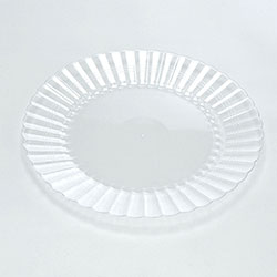 EMI Yoshi Plastic Dessert Plate, 6 in, Clear