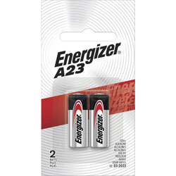 Energizer Alkaline A23 Battery, For Keyless Entry, Garage Door Opener, Electronic Device, A23, 12 V DC, Alkaline, 144/Carton