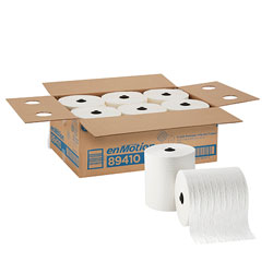 enMotion 8 in Premium Paper Towel Roll, White, 89410, 425 Feet Per Roll, 6 Rolls Per Case