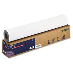 Epson Enhanced Adhesive Synthetic Paper, 2 in Core, 24 in x 100 ft, Matte White