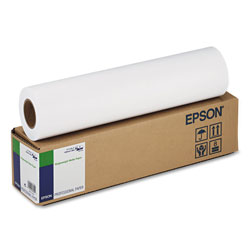 Epson Singleweight Matte Paper, 2 in Core, 5 mil, 17 in x 131 ft, Matte White