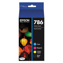 Epson T786120BCS (786) DURABrite Ultra Ink, Black/Cyan/Magenta/Yellow