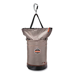 Ergodyne Arsenal 5974 Hoist Bucket Tool Bag w/ Swiveling Carabiner and Zipper Top, 12.5 x 12.5 x 17, Gray