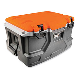 Ergodyne Chill-Its 5171 48-Quart Industrial Hard Sided Cooler, Orange/Gray, 20/Pallet