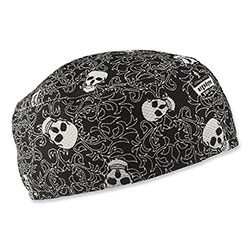 Ergodyne Chill-Its 6630 High-Performance Terry Cloth Skull Cap, Polyester, One Size Fits Most, Skulls