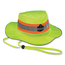 Ergodyne Chill-Its 8935MF Hi-Vis Microfiber Ranger Sun Hat, Large/X-Large, Lime