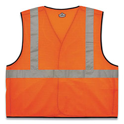 Ergodyne GloWear 8216BA Class 2 Breakaway Mesh ID Holder Vest, Polyester, Small/Medium, Orange