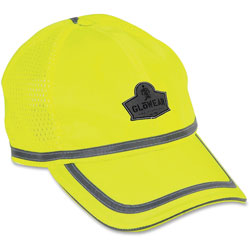 Ergodyne GloWear 8930 Hi-Vis Baseball Cap, Polyester, One Size Fits Most, Lime