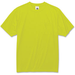Ergodyne GloWear 8089 Non-Certified Hi-Vis T-Shirt, Polyester, Medium, Lime