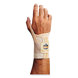 Ergodyne ProFlex 4000 Single Strap Wrist Support, Medium, Fits Left Hand, Tan