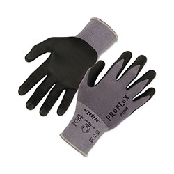 Ergodyne ProFlex 7000 Nitrile-Coated Gloves Microfoam Palm, Gray, 2X-Large, 12 Pairs/Pack