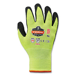 Ergodyne ProFlex 7021-CASE Hi-Vis Nitrile Coated CR Gloves, Lime, 2X-Large, 144 Pairs/Carton