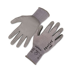 Ergodyne ProFlex 7024 ANSI A2 PU Coated CR Gloves, Gray, Small, 12 Pairs/Pack