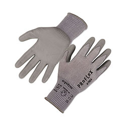 Ergodyne ProFlex 7024 ANSI A2 PU Coated CR Gloves, Gray, Large, 12 Pairs/Pack