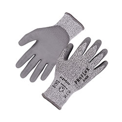 Ergodyne ProFlex 7030 ANSI A3 PU Coated CR Gloves, Gray, X-Large, Pair