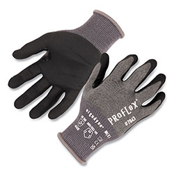 Ergodyne ProFlex 7043 ANSI A4 Nitrile Coated CR Gloves, Gray, X-Large, 1 Pair