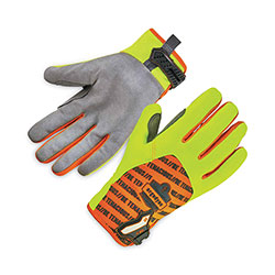 Ergodyne ProFlex 812 Standard Mechanics Gloves, Lime, Small, Pair