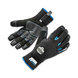 Ergodyne ProFlex 818WP Thermal WP Gloves with Tena-Grip, Black, Medium, Pair