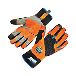 Ergodyne ProFlex 818WP Thermal WP Gloves with Tena-Grip, Orange, Medium, Pair