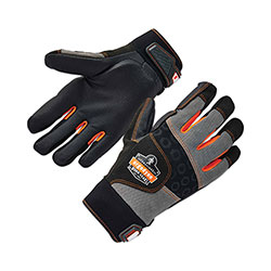 Ergodyne ProFlex 9002 Certified Full-Finger Anti-Vibration Gloves, Black, Medium, Pair