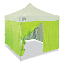 Ergodyne Shax 6054 Pop-Up Tent Sidewall Kit, Single Skin, 10 ft x 10 ft, Polyester, Lime